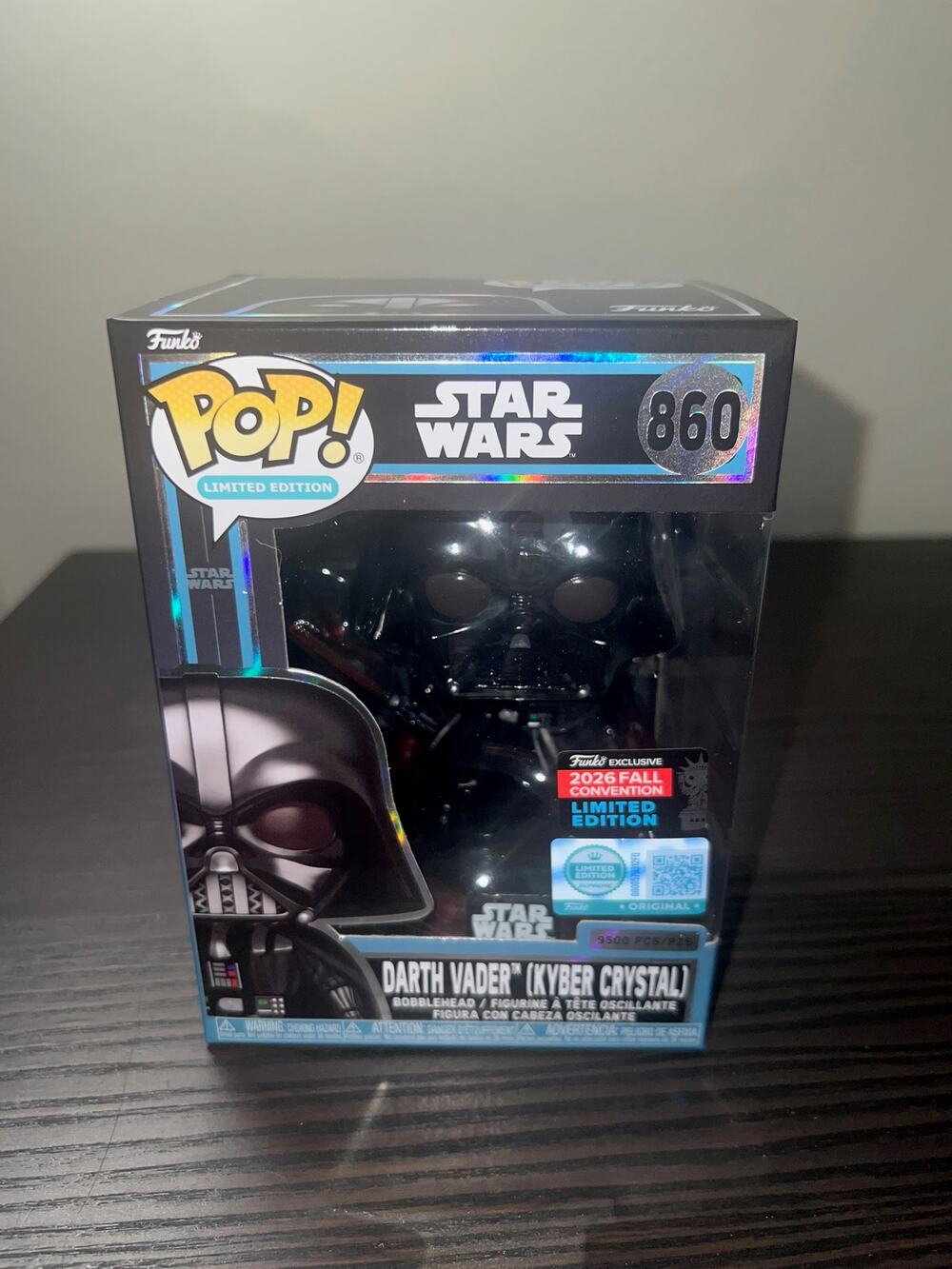 NEW IN HAND LIMITED EDITION Darth Vader Kyber Crystal Star Wars Funko Pop #860